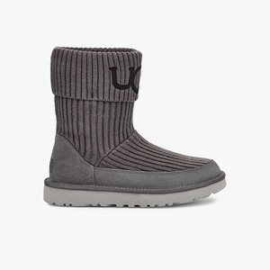 Ugg Classic Knit Women Classic Boots Grey (7468FSOJP)